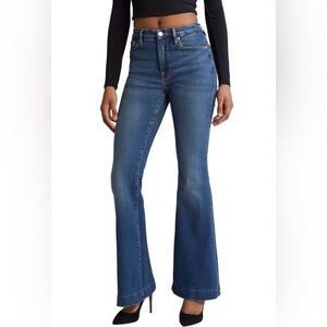 Good American Classic Indigo Wide Leg Jeans